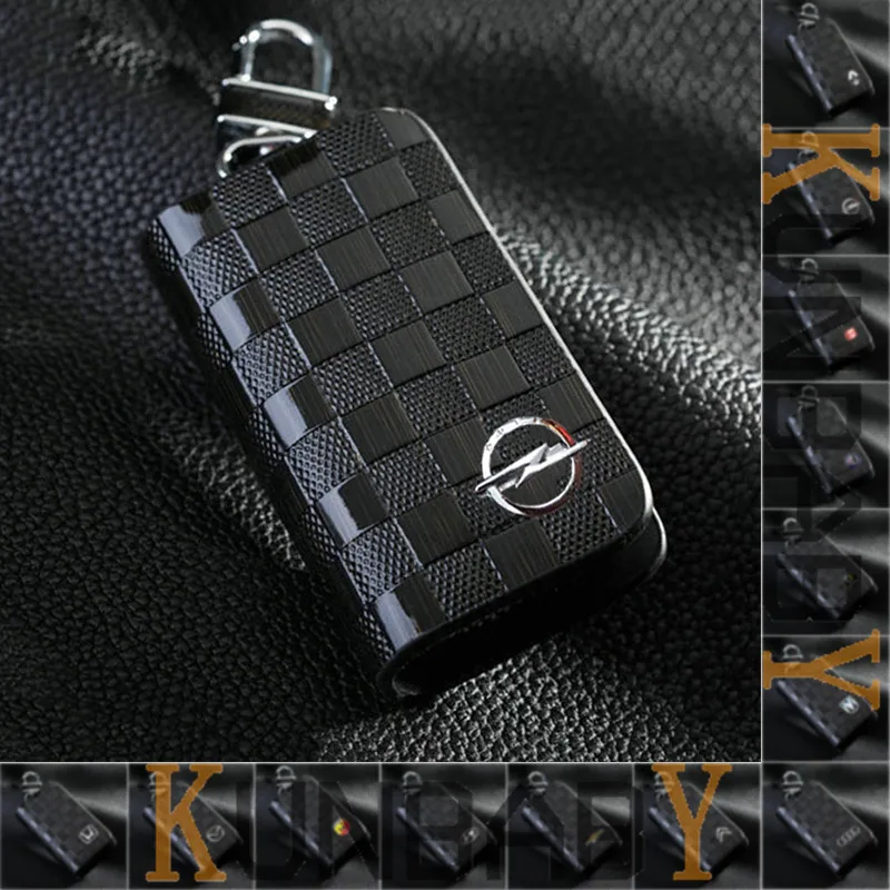 Умный автомобильный брелок из натуральной кожи металлический крючок и на молнии