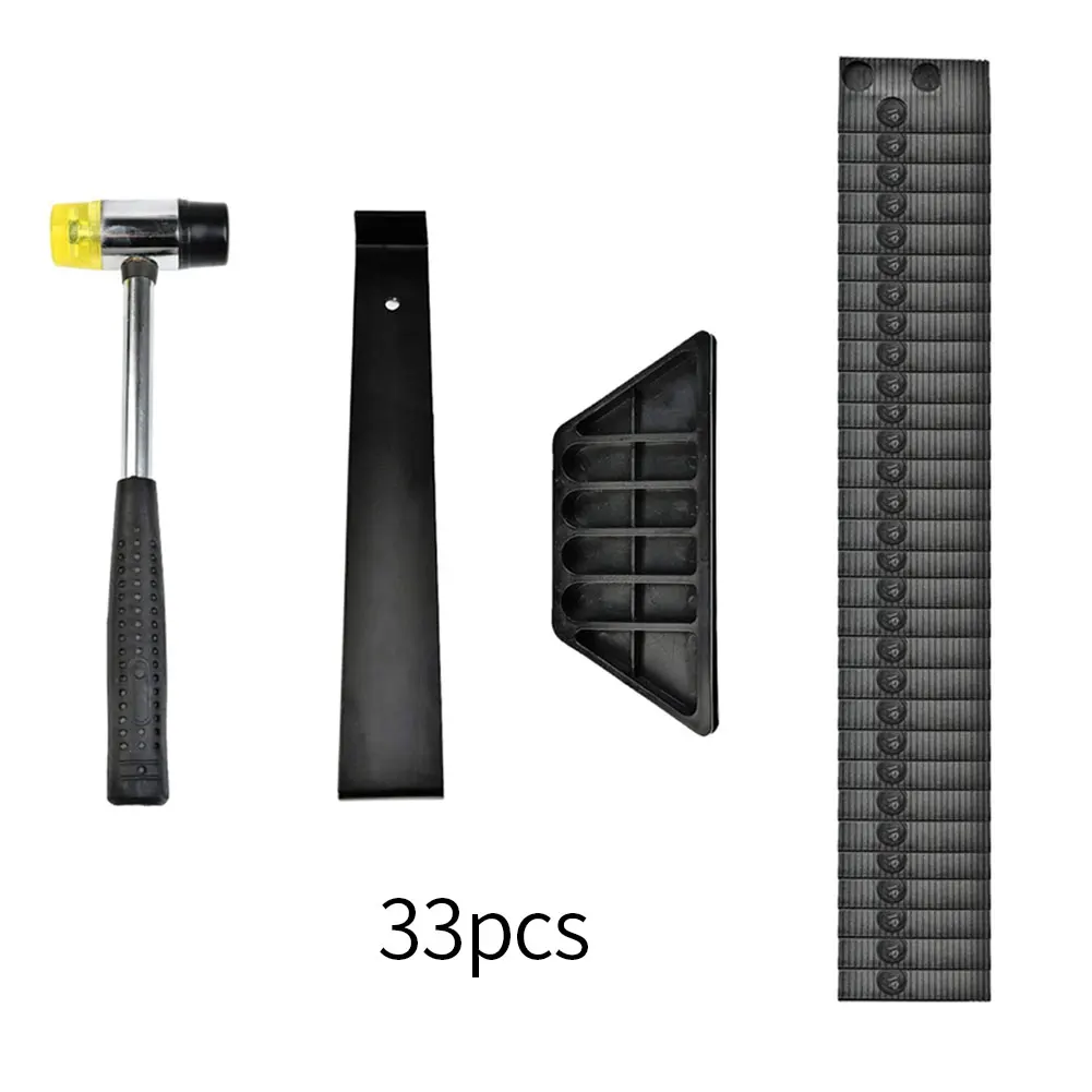 

Laminate Wood Flooring Installation Kit Non-slip Rubber Grip Plastic Wood Flooring Hardwood Floor Fitting Tools Set 33PCS