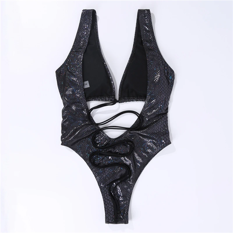 Бирка с логотипом на заказ бандаж 2020 черный слитный купальник из искусственной