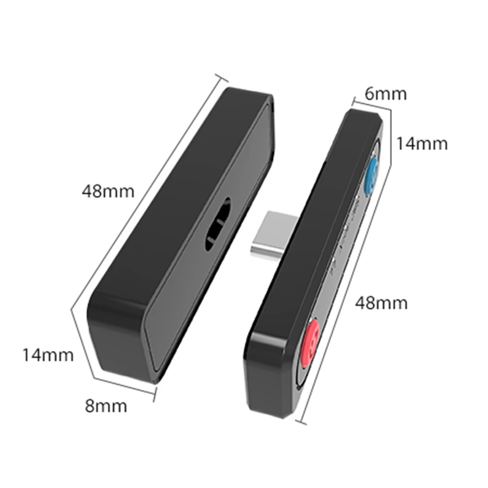 Беспроводной bluetooth адаптер для Nintendo Switch Lite PS4 PC USB Type C Dongle APTX LL SBC с поддержкой