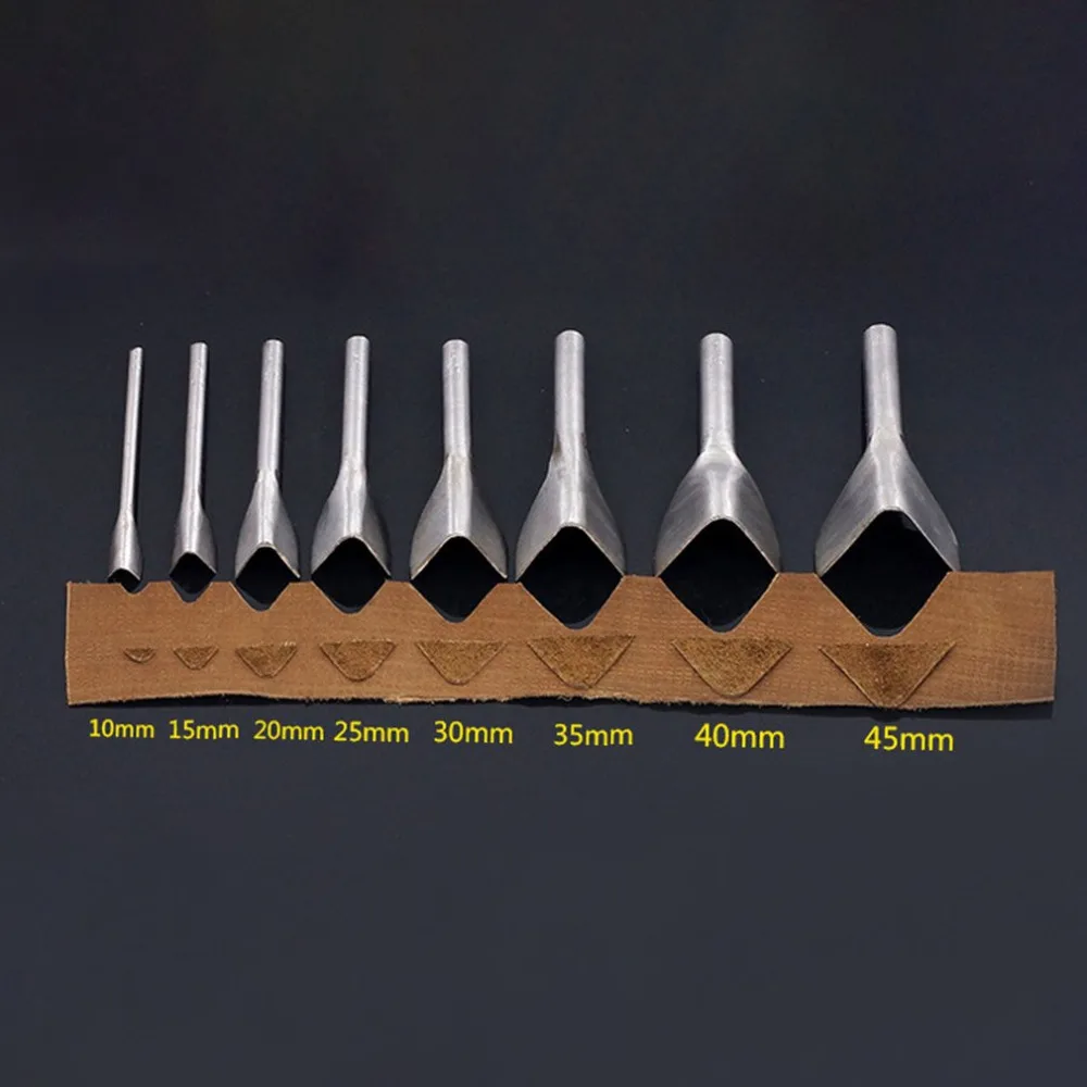 V образная Кожа DIY ручной работы инструмент ремень круглый филе пуансон в форме с