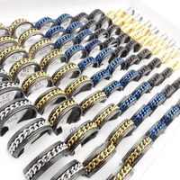 mixmax wholesale 30pcs mens womens stainless steel rings mix colors chain spinner fashion jewelry high quality size 17 21mm