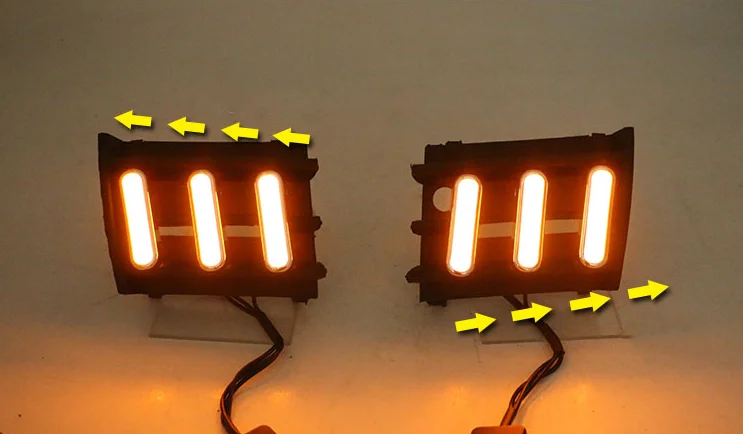 Дневные ходовые огни для стайлинга автомобиля светодиодные дневные