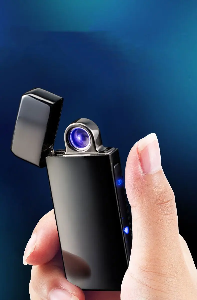 Портативная зарядка Usb зарядка двойная дуга плазма электронный импульсный инфракрасный сенсорный Индукционная ветрозащитная зажигалка