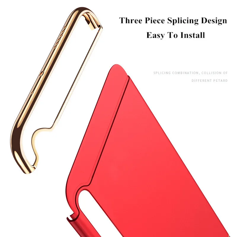 3 в 1 противоударный пластиковый твердый чехол с полной защитой 360 для Xiaomi Redmi Note 9