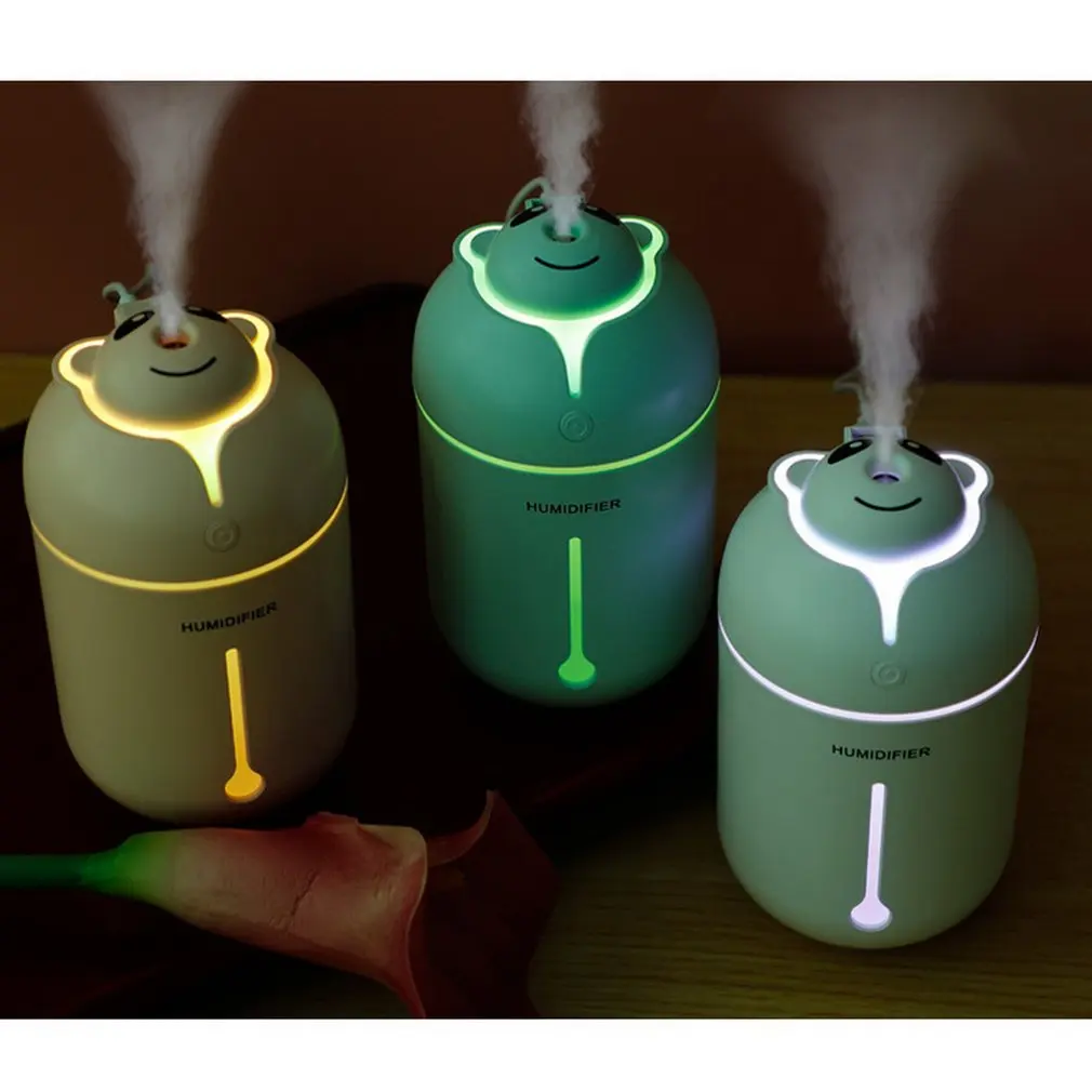 Bear Ultrasonic Aroma Essential Oil Diffuser Lunar Light Cool Mist Humidifier for Home Room Study Yoga Spa Drop Shipping Sale | Бытовая