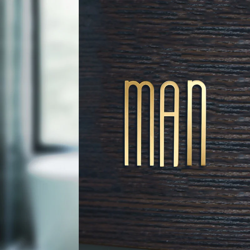 7 см A Z латунный номер для дома дверная табличка отеля адресная буква цифровые