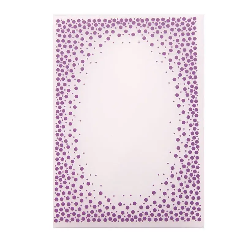 

Plastic Embossing Folder Template DIY Scrapbook Photo Album Card Craft DIY Oval