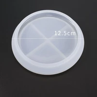 rounded plate silicone mold rectangle trinket tray diy resin trinket dish making epoxy resin crafts jewelry tray tools