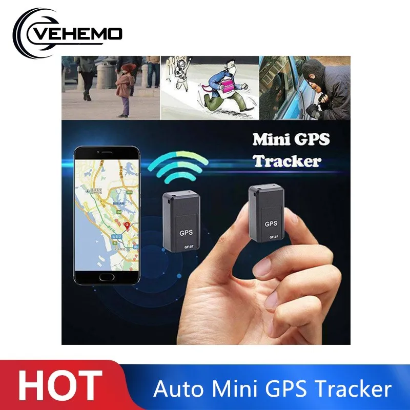 Мини GPS трекер GF-07 Магнитный SOS устройства слежения для автомобиля определения