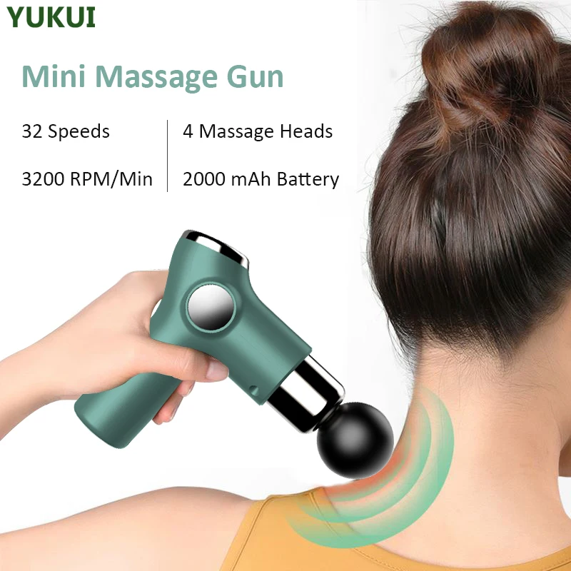 

Electric Massage Gun Deep Tissue Massager Exercising Pain Relief Body Shaping Therapy Fascial Gun Body Relax Handheld Fascia Gun