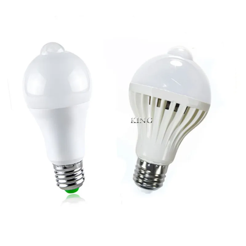 Движения PIR Сенсор светодиодный лампы E27 12 Вт 15 18 20 хит продаж AC85-265V движения лампа