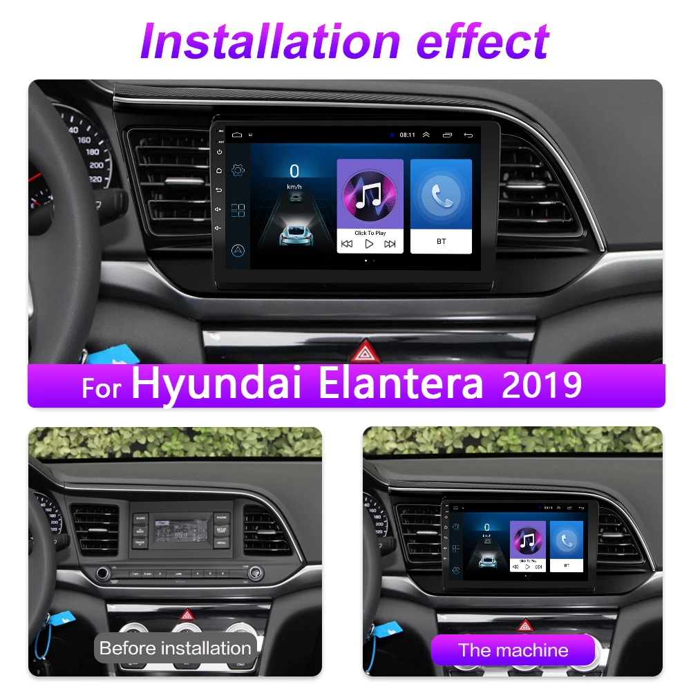 Мультимедийный видеопроигрыватель для Hyundai Elantra 4G Android 8 1 Wi Fi ОЗУ 2 Гб ПЗУ 32 ГБ