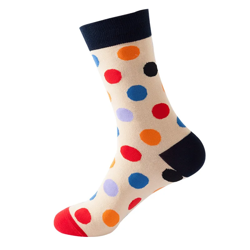 

Women's Men's Socks Autumn and Winter Unisex Mid-tube Socks Ins Cotton Polka Dot Pattern Hip-hop Skateboard Socks Wholesale Sox