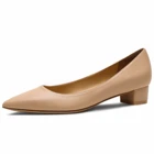 2021 г. Новые женские туфли-лодочки Удобная однотонная рабочая обувь ручной работы из натуральной овечьей кожи с острым носком на квадратном каблуке M0111