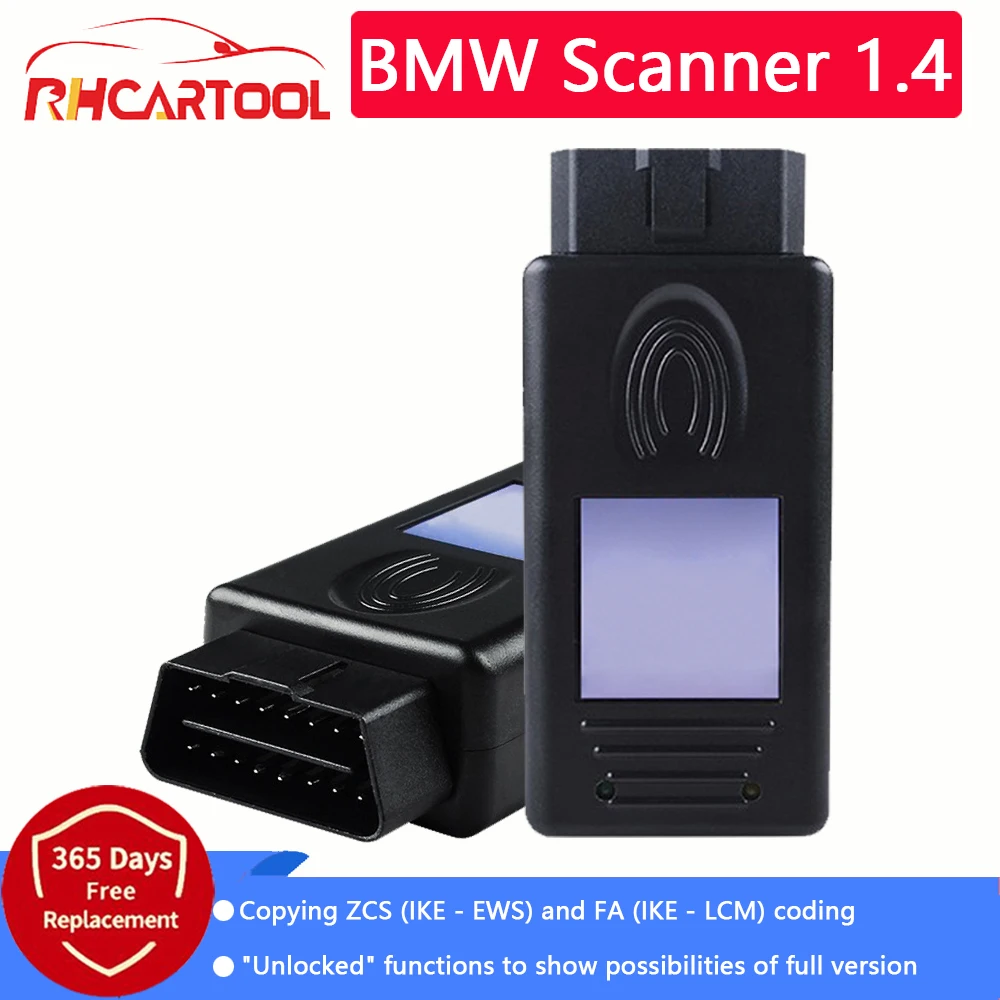 

Диагностический инструмент OBD2 для BMW, Сканер 1.4.0, считыватель кодов 1,4 для старых BMW OBD2, диагностический инструмент для разблокировки версии, ...