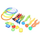Детские игрушки для плавания, кольцо для дайвинга с водорослями, палочка для дайвинга, водяные торпеды, ракеты, игрушка для бросания, летняя игра, подарок для бассейна