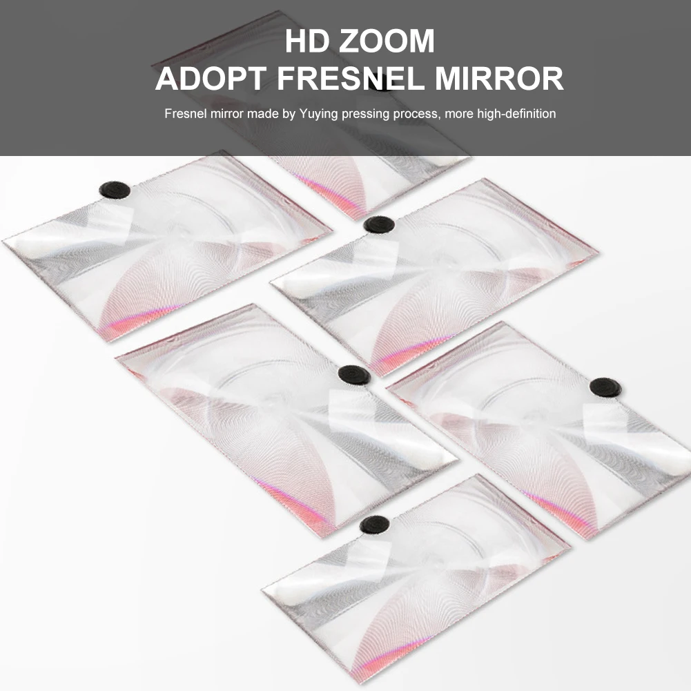 

12 inch 3D Mobile Phone Screen Magnifier HD Video Amplifier Stand 3-4x Magnification Folding Desktop Eye Protection Phone