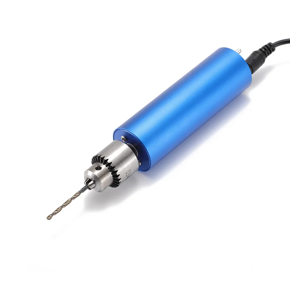 

385 power blue aluminum shell electric grinder stepless speed regulation handheld multifunctional small metal electric drill