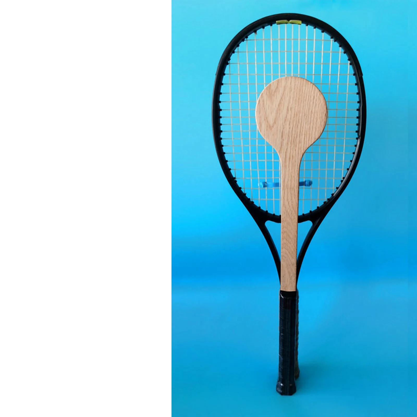 

Tennis Sweet Spot Racket Wooden Tennis Spoon Swing Training Racket Accuracy Practice Racket Batting Hitting Equipment