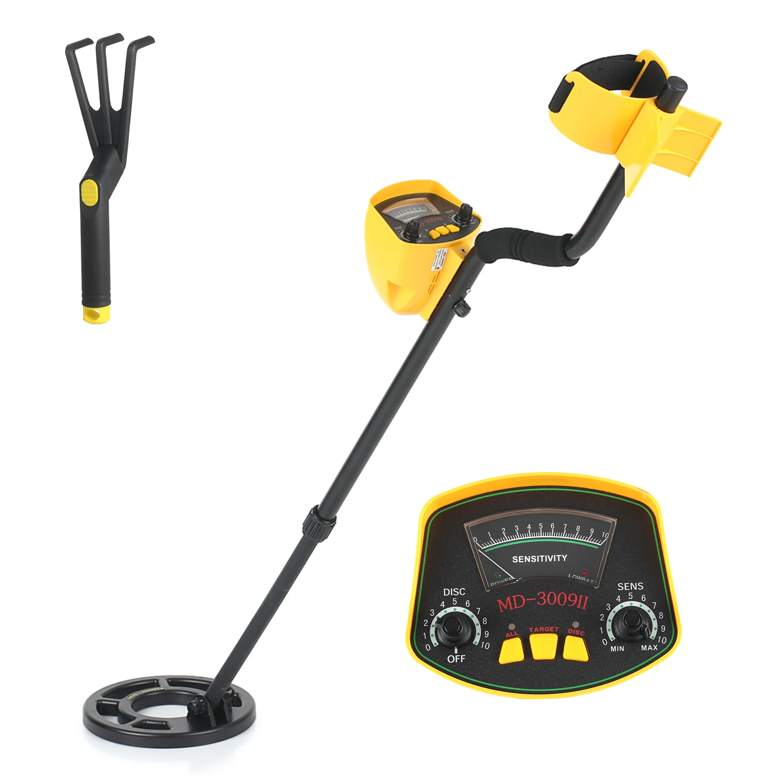 

Metal Detector Waterproof Search Coil Ground Nugget Detector Adjustable Sensitivity Height Gold Digger Treasure Metal Finder