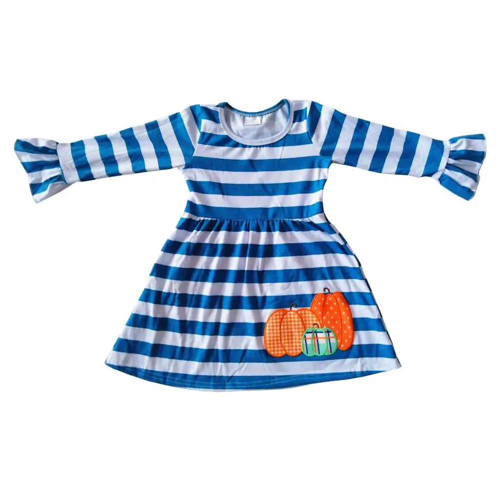 Droppshipping Popular Girl Long Sleeve Dress pumpkin series Baby Clothes Costume Kid's festival Dresses | Детская одежда и