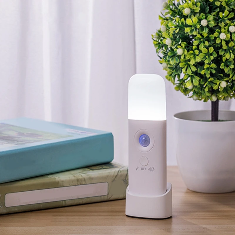 

Motion Sensor Light Indoor, Dimmable LED Night Light, Portable Motion Activated Night Light for Kids Room, Bathroom