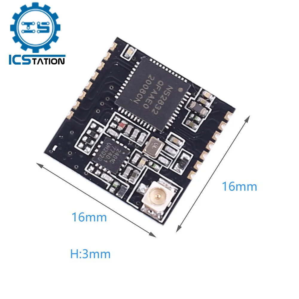 NRF52832 + PA беспроводной модуль трансивера Bluetooth 5 0 ARM Cortex M4F MCU 2 4 КБ приемника