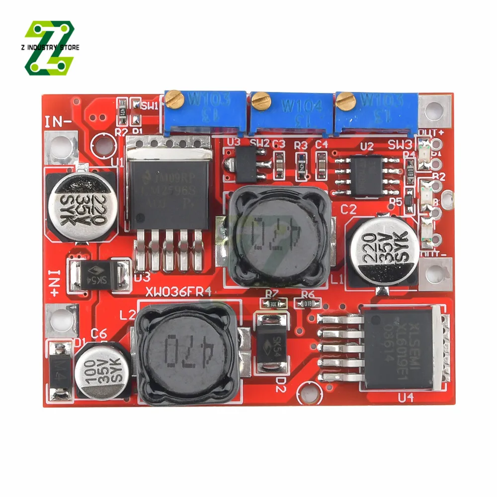 LM2577 LM2596 DC-DC повышающий понижающий модуль преобразователя Напряжения XL6019 для