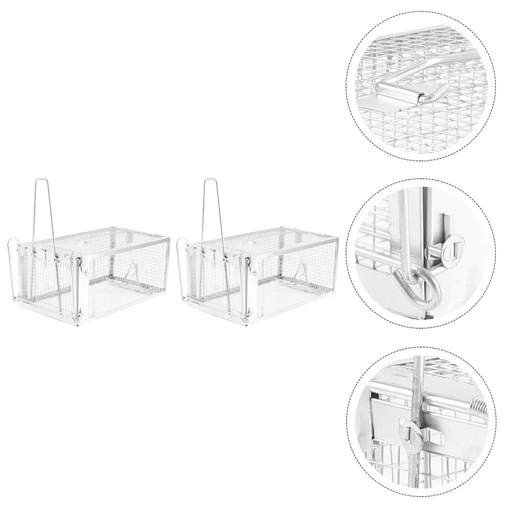 

2pcs Useful Mousetrap Cage Durable Mice Trap Trap for Indoor and Outdoor