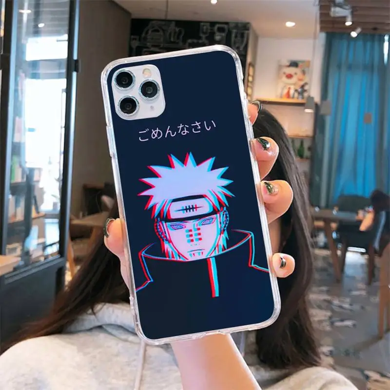 

Anime Sasuke Naruto Soft Phone Case Transparent for iPhone 11 12 Mini Pro MAX . If you choose other models, please leave message