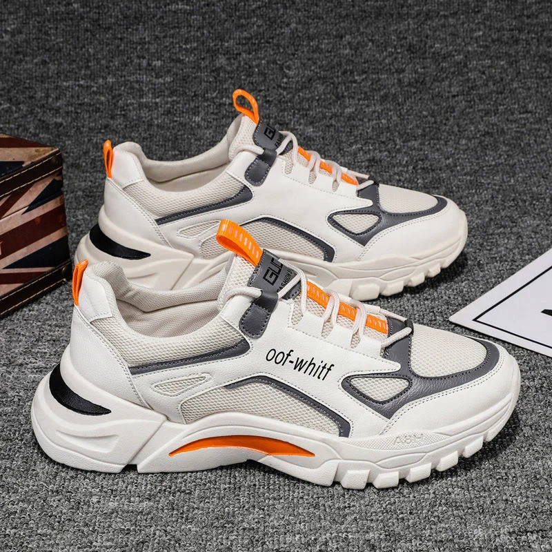 

new daddy shoes men's fashion sports shoes spring and summer breathable versatile leisure net running shoes men's shoes