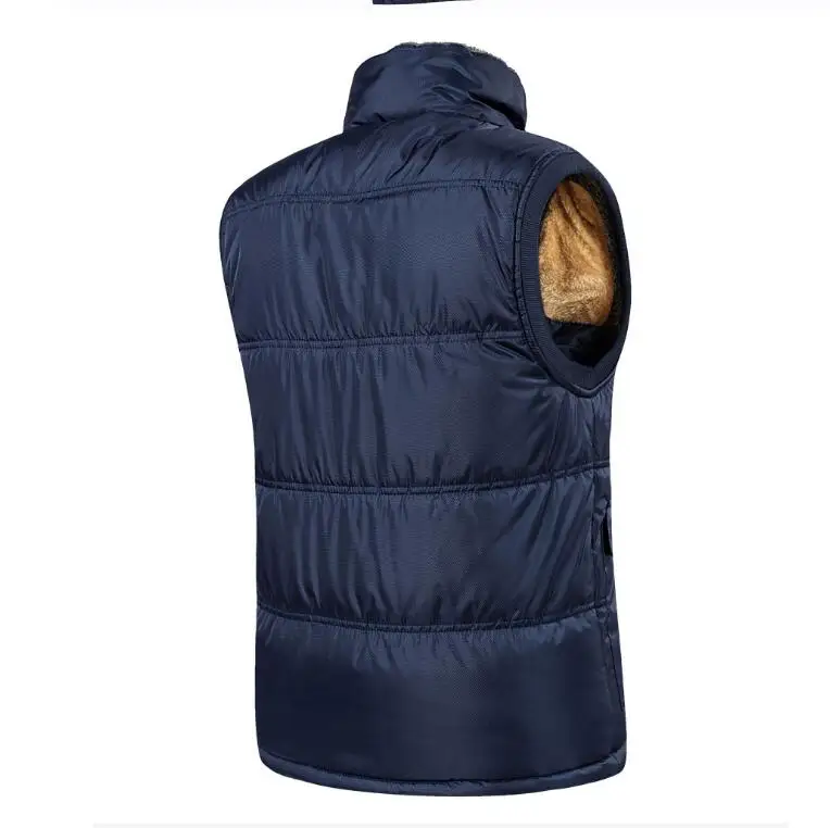 Мужская осенне-зимняя куртка без рукавов, однотонная хлопковая безрукавка от AliExpress RU&CIS NEW