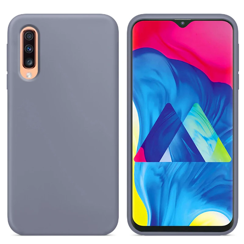 Роскошный жидкий силиконовый чехол для samsung Galaxy A70 SM A7050 мягкая задняя крышка