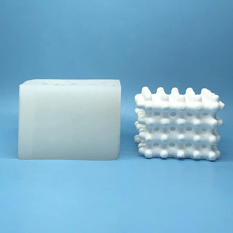 

3D Cube Silicone Mold for Baking Chocolate Cake Dessert Mould Pastry Mousse Trifle Pudding Jelly Cheesecake Candle Making DIY