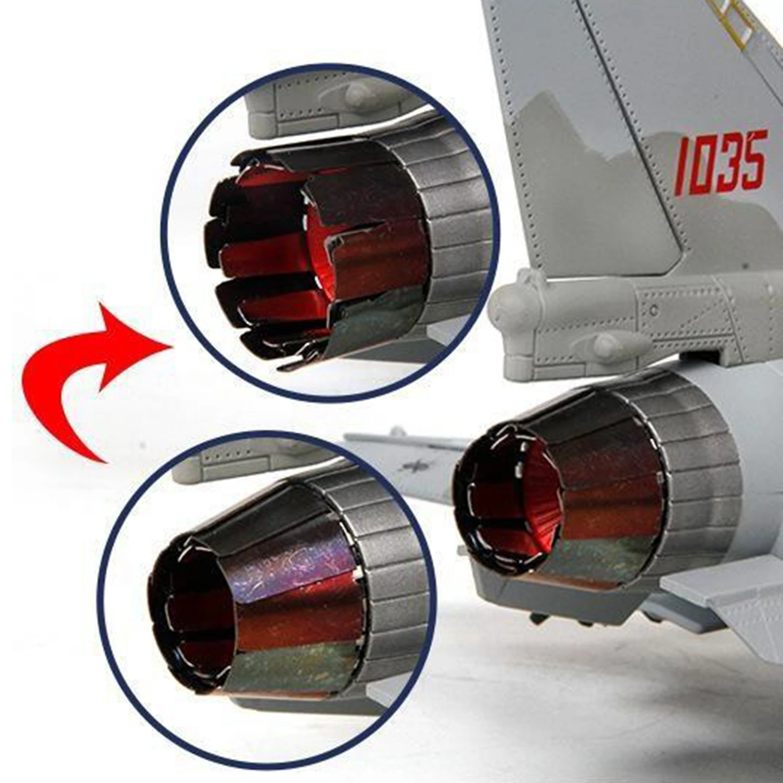 

Модель самолета F-10B в масштабе 1:48, литая под давлением, с подставкой