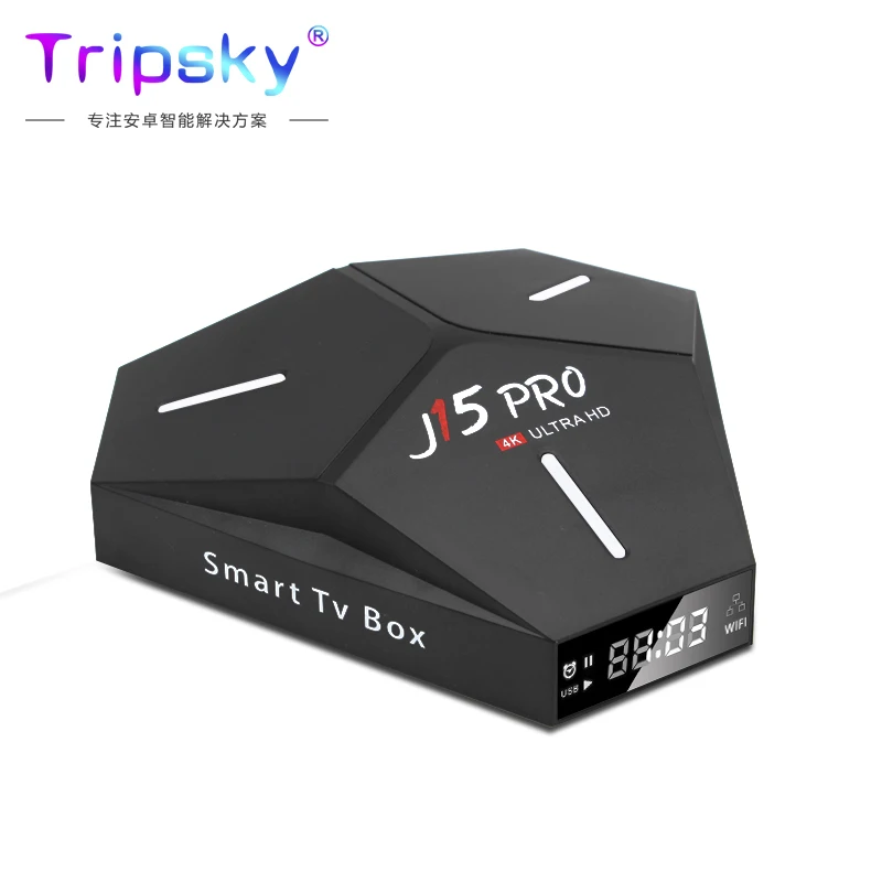 Топ продажа ТВ приставка J15Pro Android 9 0 RK3328 четырехъядерный двойной WIFI 2 4G/5G 4K HD