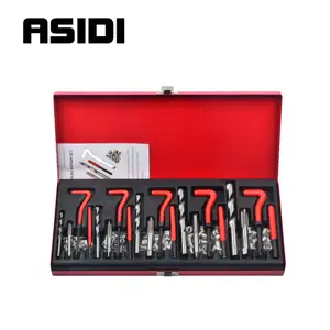 Набор инструментов для ремонта поврежденных нитей M5 M6 M8 M10 M12 SK1008, 130 шт.