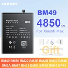 Аккумулятор NOHON BM49 BM50 BM3B для Xiaomi Mi Max 3 Mix 2 5 6 8 9 BM3L BM22 BM3E BM39 BM46 BM3A BM47 BN31 для Redmi K20Pro Note3