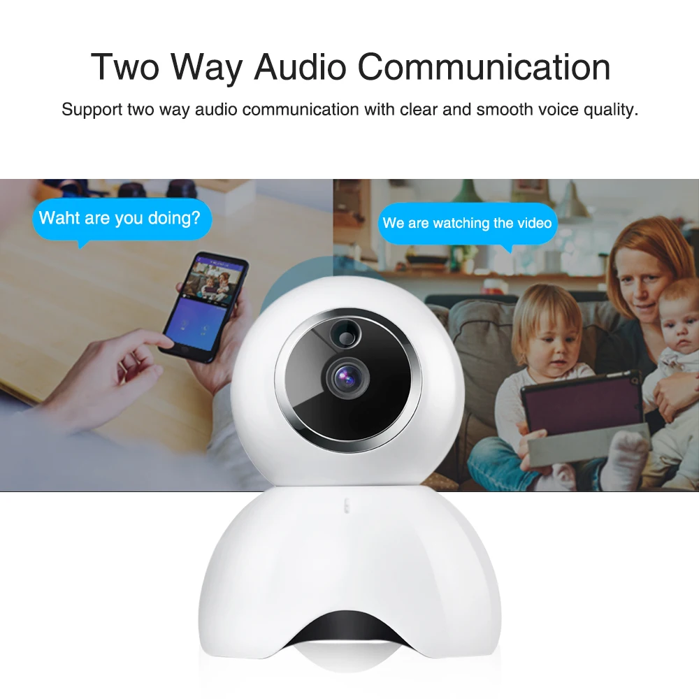 

Indoor EWelink Wifi Camera Baby Monitor Wireless IP camera Two way Audio Mini Night Vision LAN network smart home