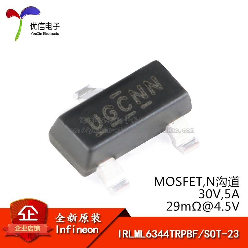 Оригинальный IRLML6344TRPBF SOT 23 N channel 30V / 5A МОП транзистор SMD|Производительность чипов| |