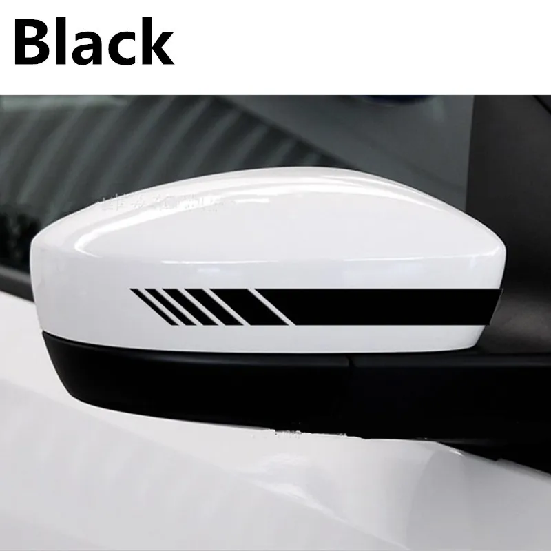 Автомобильное виниловое графическое зеркало заднего вида полосатые наклейки