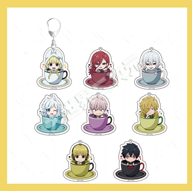 

Anime Kemono Jihen Cosplay PVC Figure Pendant Keychain Keyring Figure Kids Toy 011