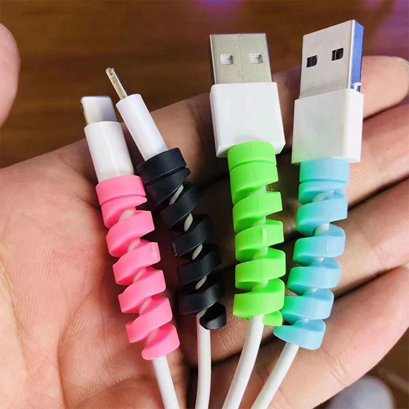 4 шт. usb-кабель для зарядки чехол хранения наушников рабочего стола защита от