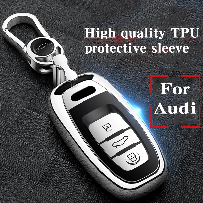 2020 новый стиль TPU высокого качества + ABS чехол для автомобильного ключа Audi A4L A6L Q5 A8