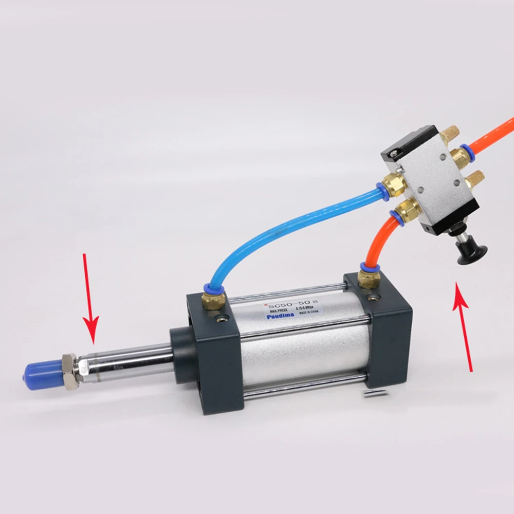 Пневматический клапан 4R210 08 с нажимным вытяжным клапаном 5 способов 2 точки 1/4