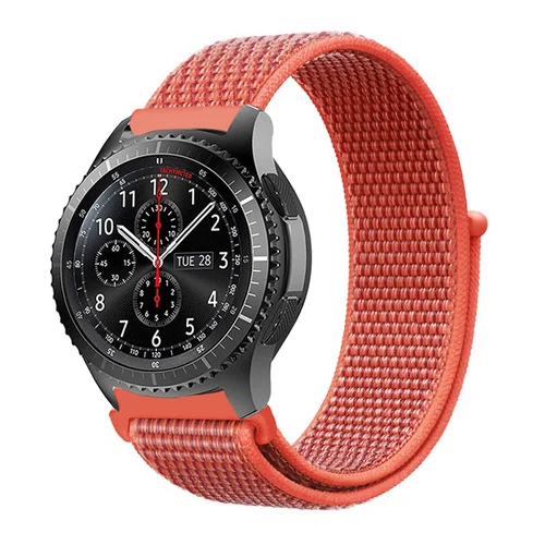 Apricot peach Gear s3 22 мм ремешок для samsung galaxy watch 46 мм 42 мм ремешок для часов gear s2 20 мм спортивный нейлоновый amazfit gtr huawei аксессуары для часов - Цвет ремешка: Apricot peach