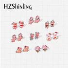 Серьги-гвоздики из эпоксидной смолы и акрила, 2021