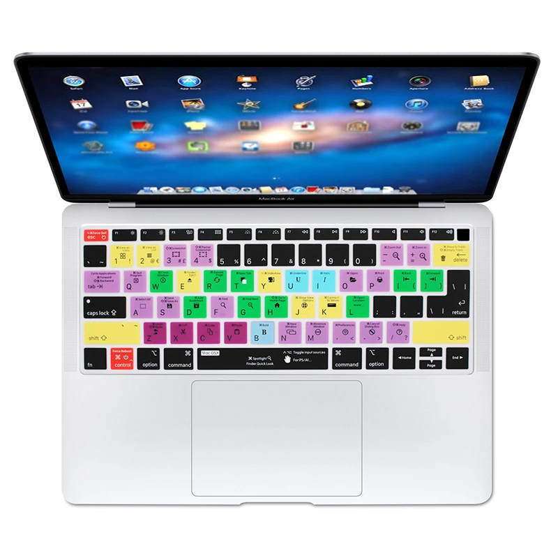 HRH для Mac OSX ярлыки силиконовый чехол клавиатуры ноутбука Кожа MacBook новейший Air 13