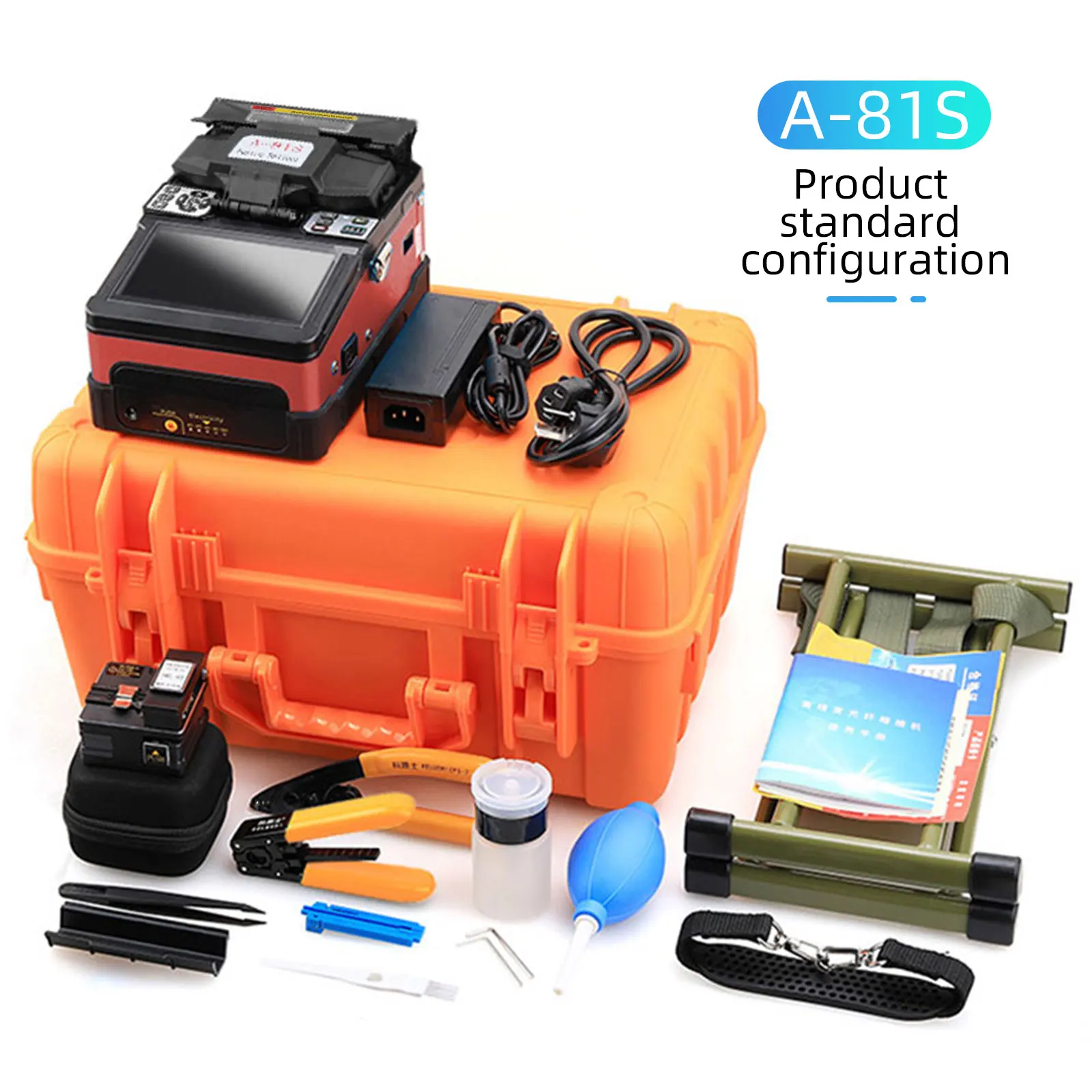 A-81S Fiber Optic Splicers FTTH Automatic Optical Fiber Fusion Splicer Machine Welding Splicing Machine KELUSHI